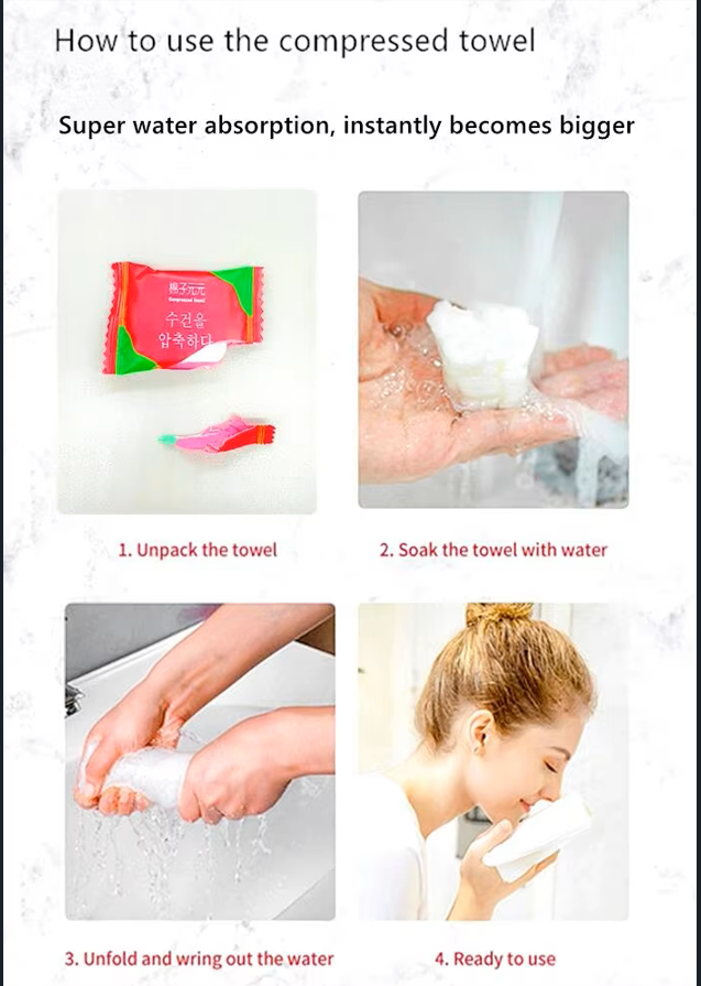 3 Compressed / Magic Towels